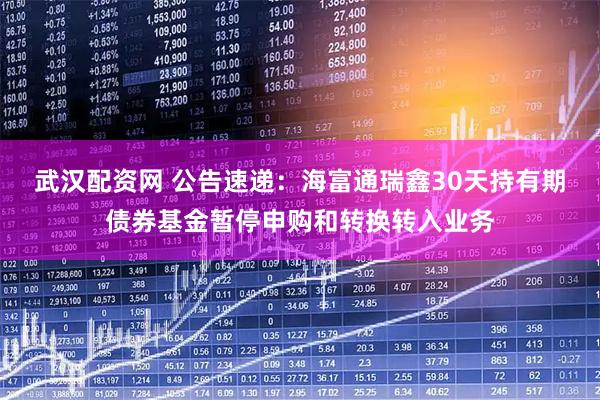 武汉配资网 公告速递：海富通瑞鑫30天持有期债券基金暂停申购和转换转入业务